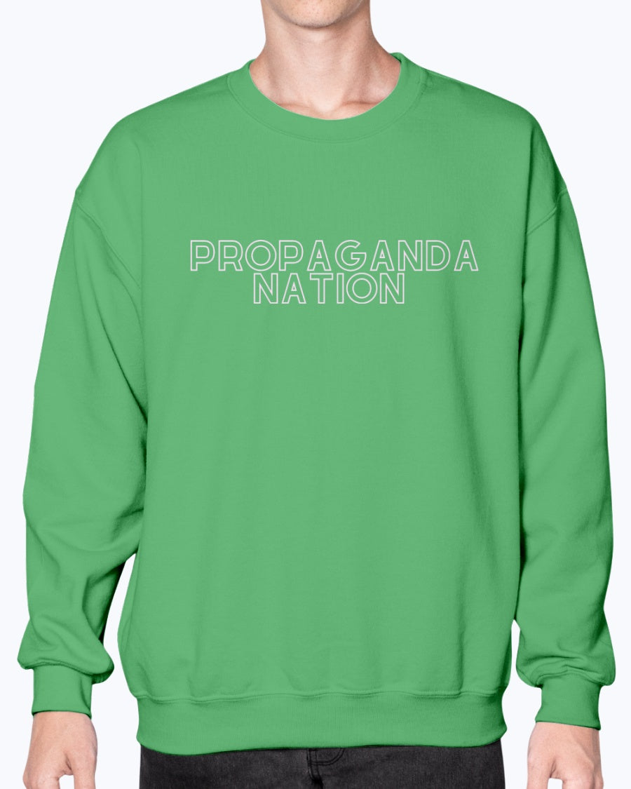 Propaganda Nation Long Sleeve Crew Neck Art Meets Apparel