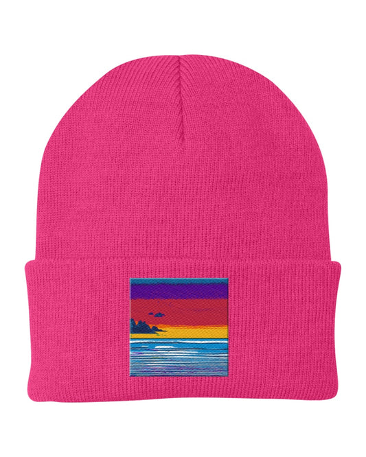 Seaside #1 Knit Cap Art Meets Apparel