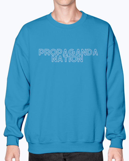 Propaganda Nation Long Sleeve Crew Neck Art Meets Apparel