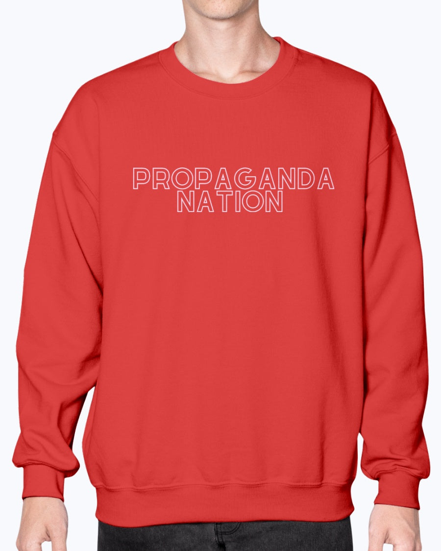 Propaganda Nation Long Sleeve Crew Neck Art Meets Apparel