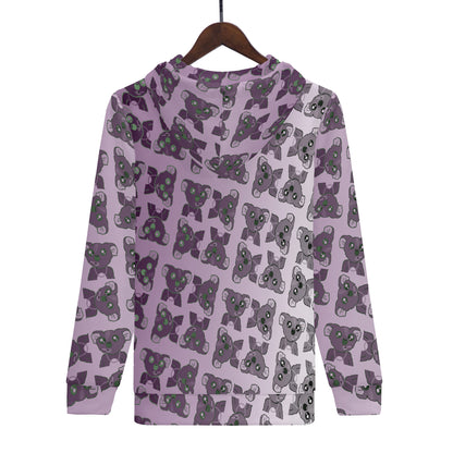 Purple Hazy #1 Smokin Koalas Mens Zip Hoodie Art Meets Apparel