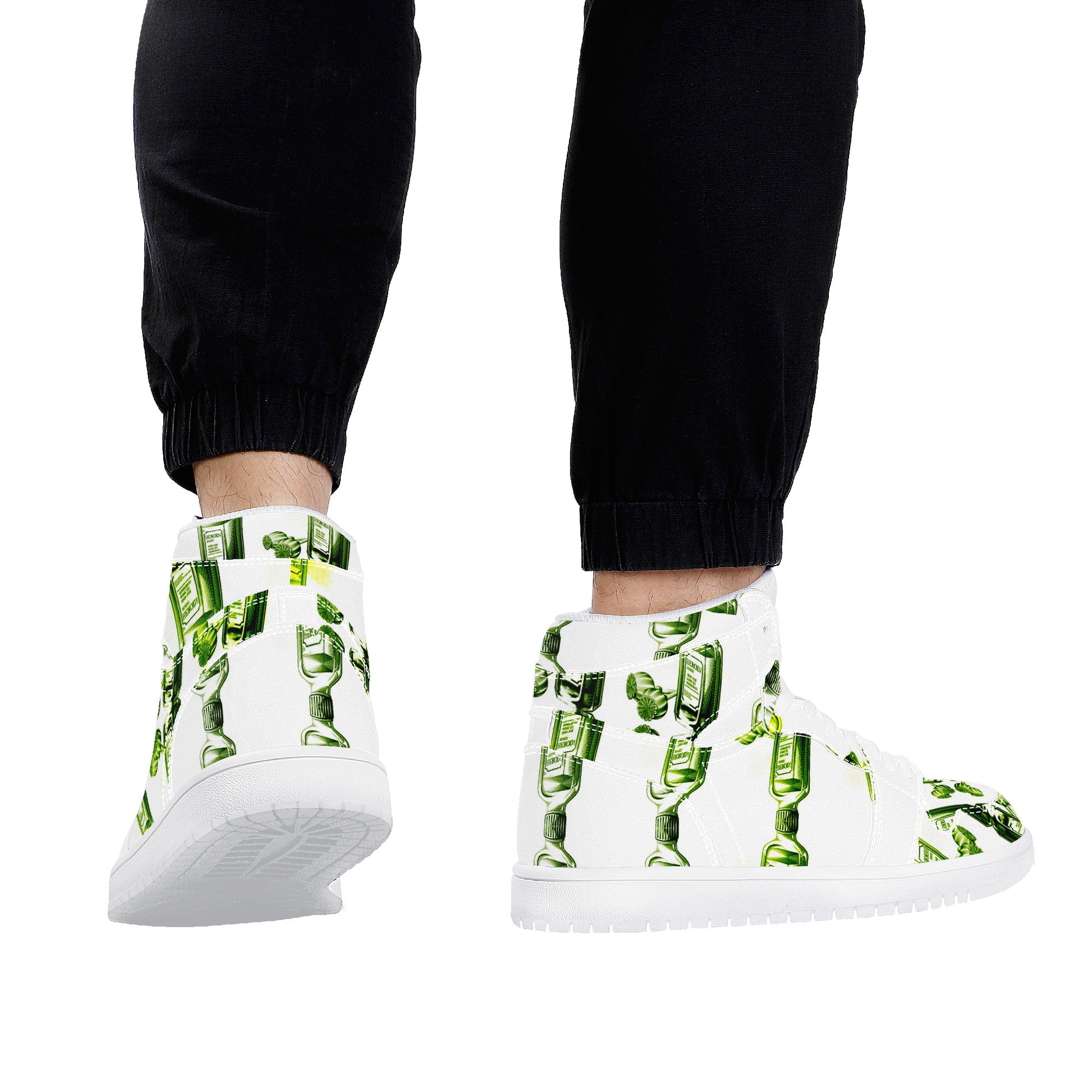 Landanum Design #2 High Top Eco Friendly Vegan Leather Sneaker Art Meets Apparel