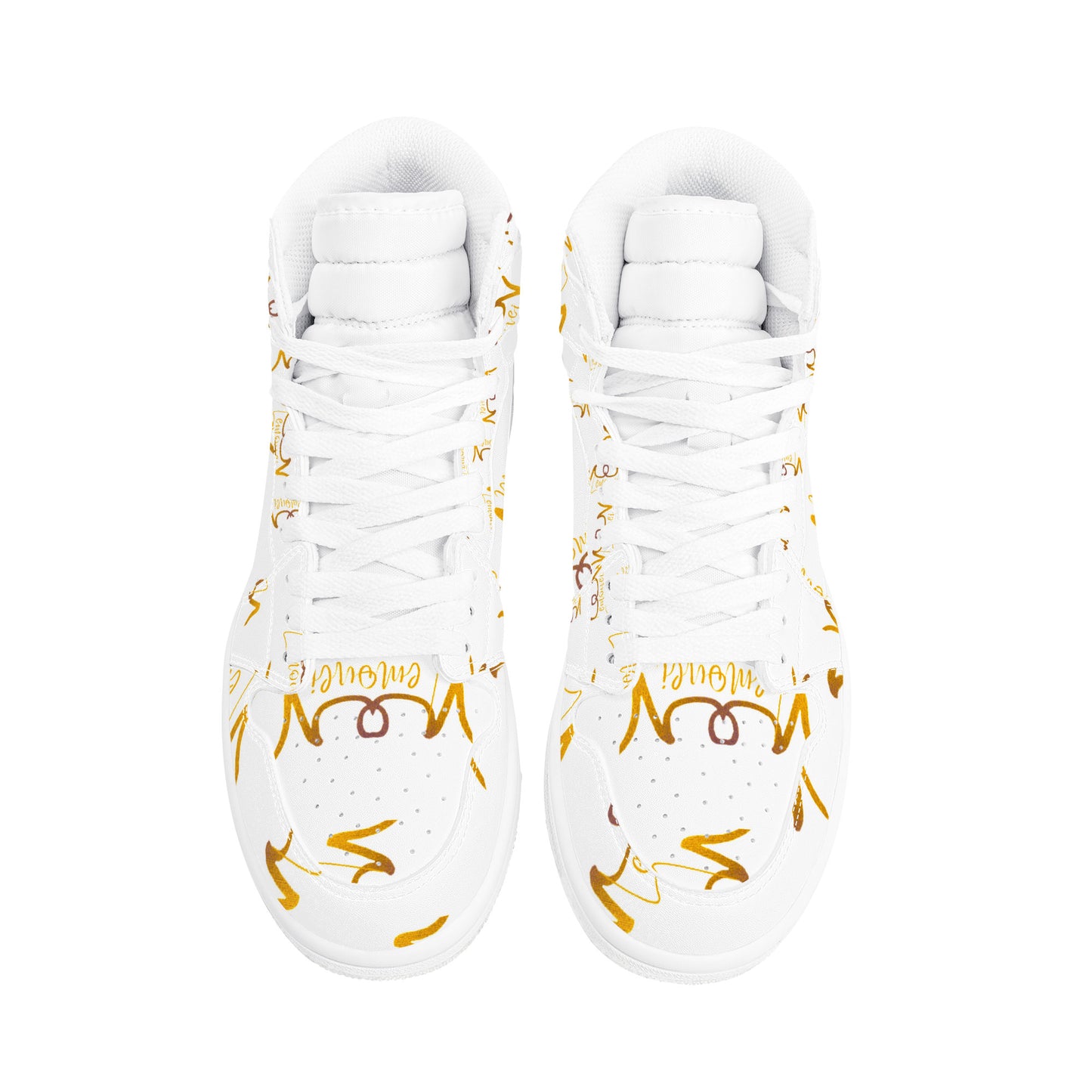 Original #1 Lemonei Design High Top Eco Friendly Leather Sneaker Art Meets Apparel